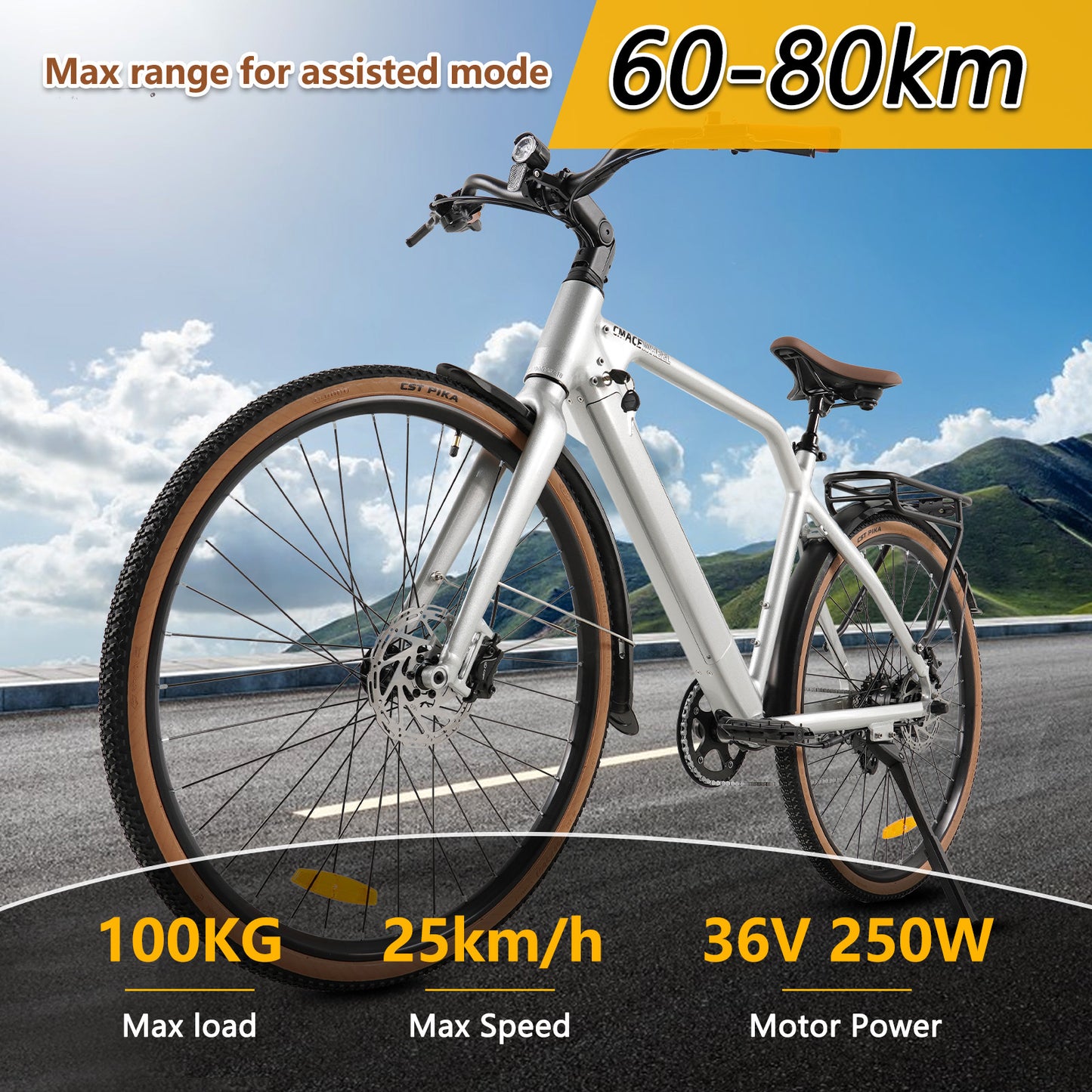 F700-2 Silvery ELECTRIC BIKE