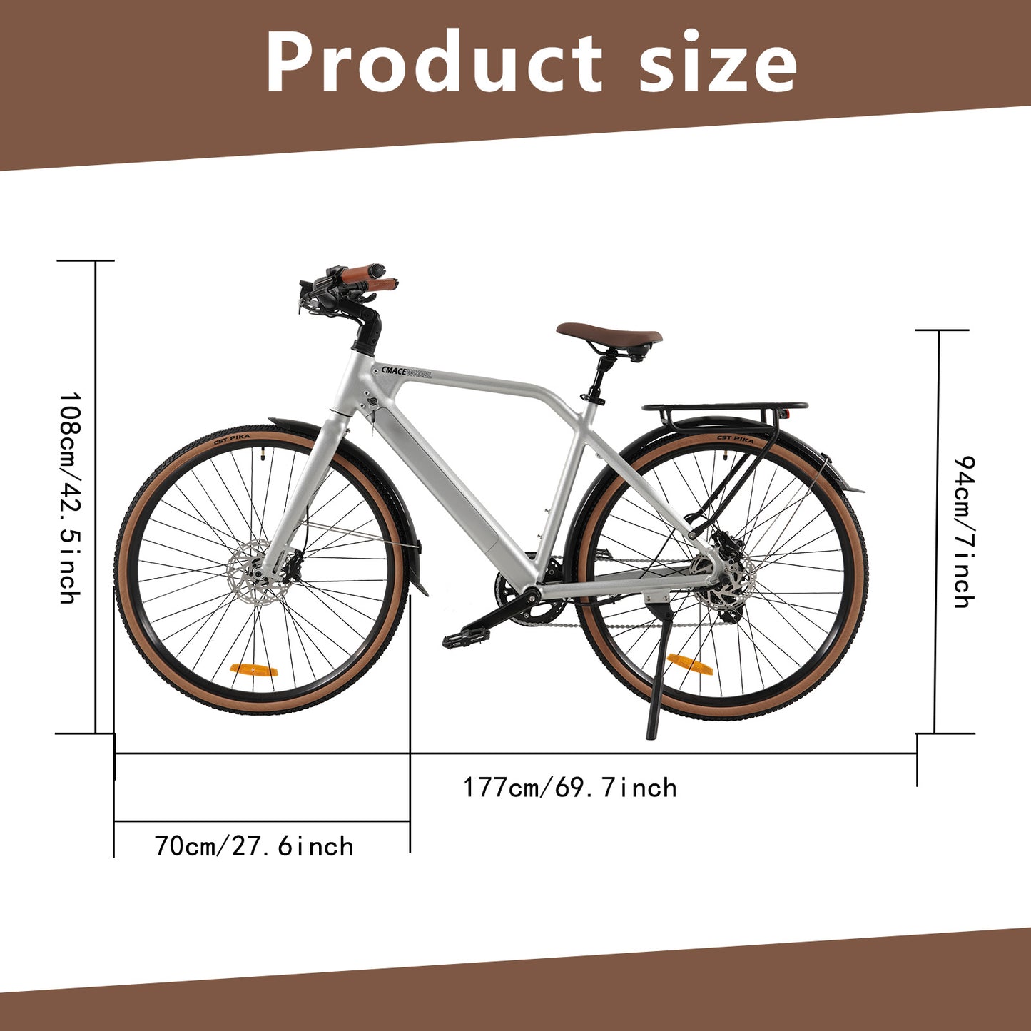 F700-2 Silvery ELECTRIC BIKE