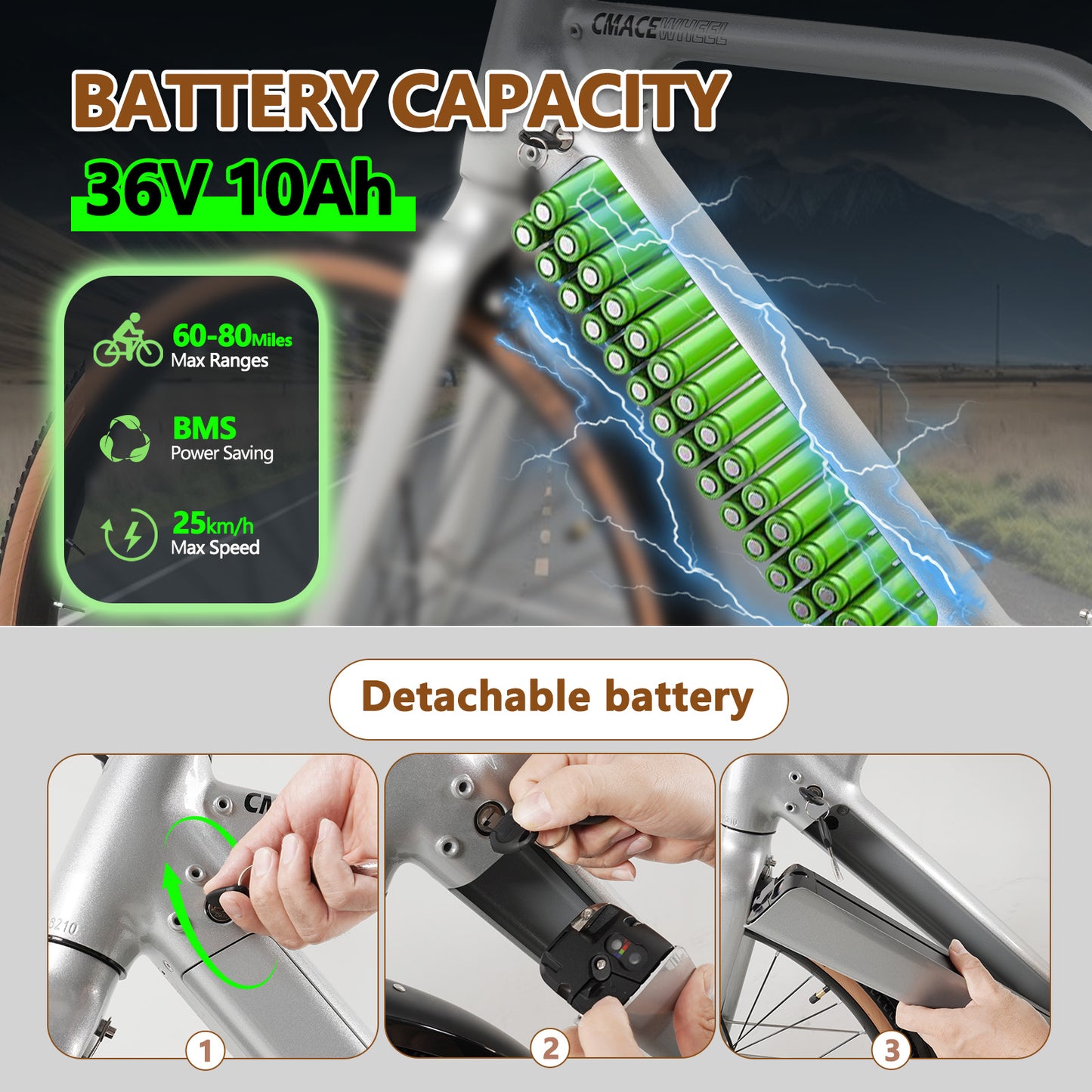 F700-2 Silvery ELECTRIC BIKE